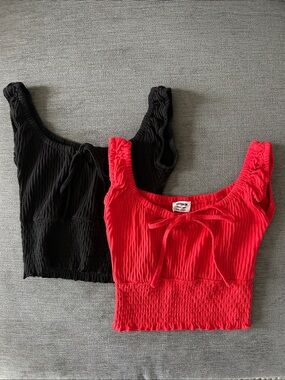 Cotton On Ribbed Tank Crop Tops